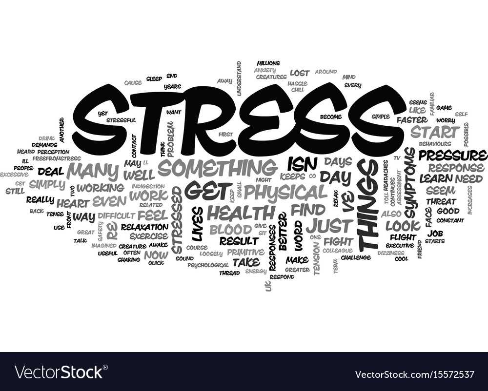 Are you stressed out text word cloud concept Vector Image