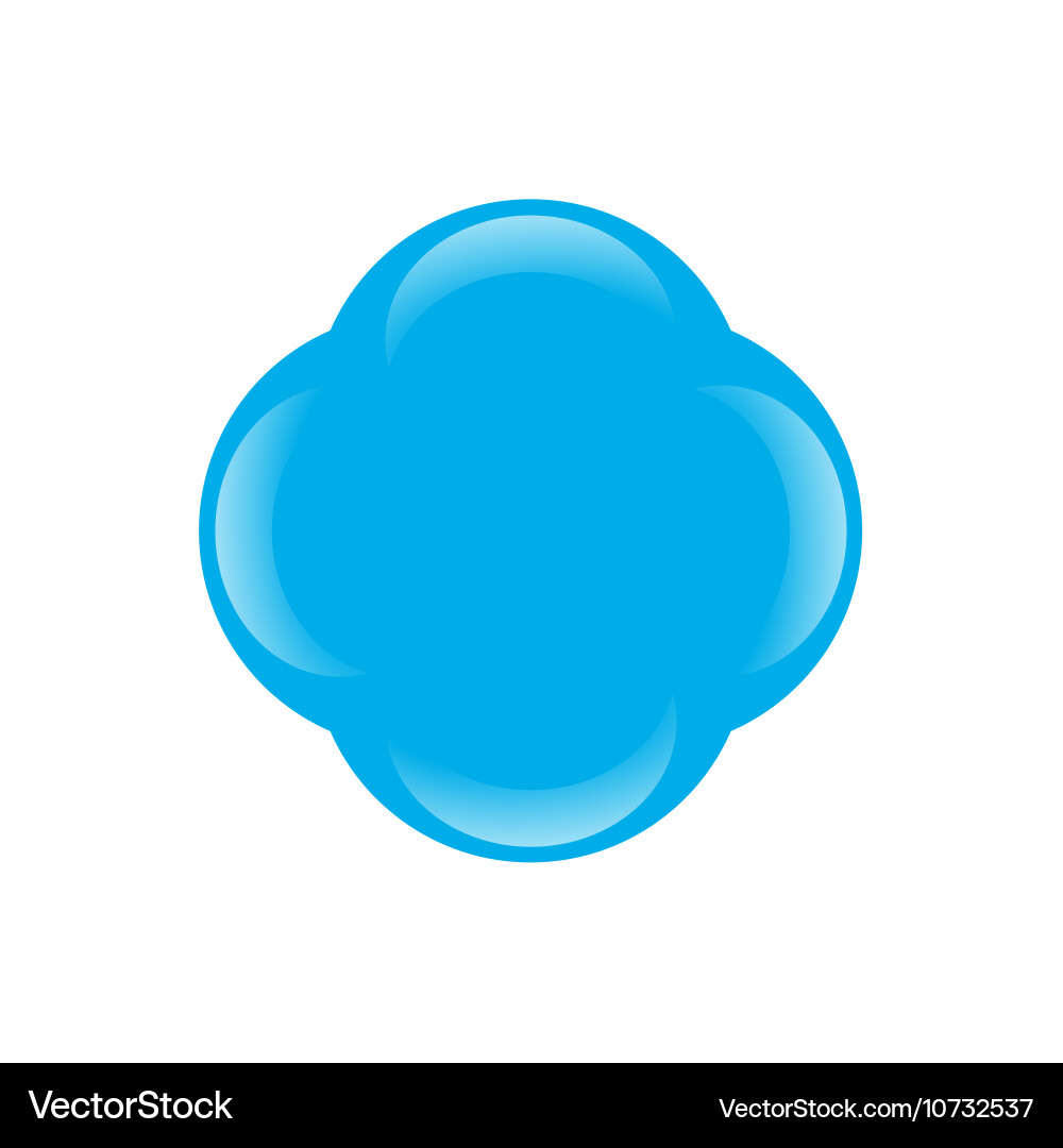 Blue molecule icon Royalty Free Vector Image - VectorStock