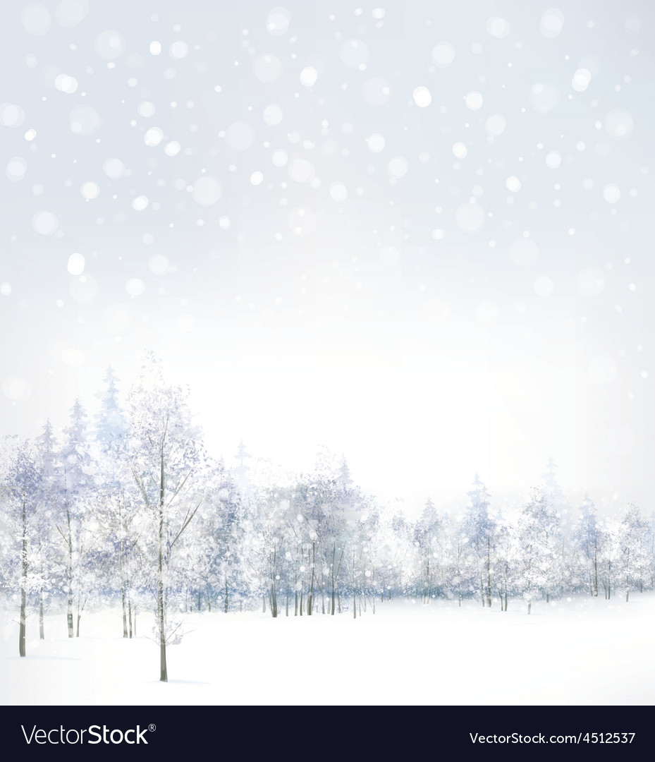 Free Vectors: Winter Backgrounds