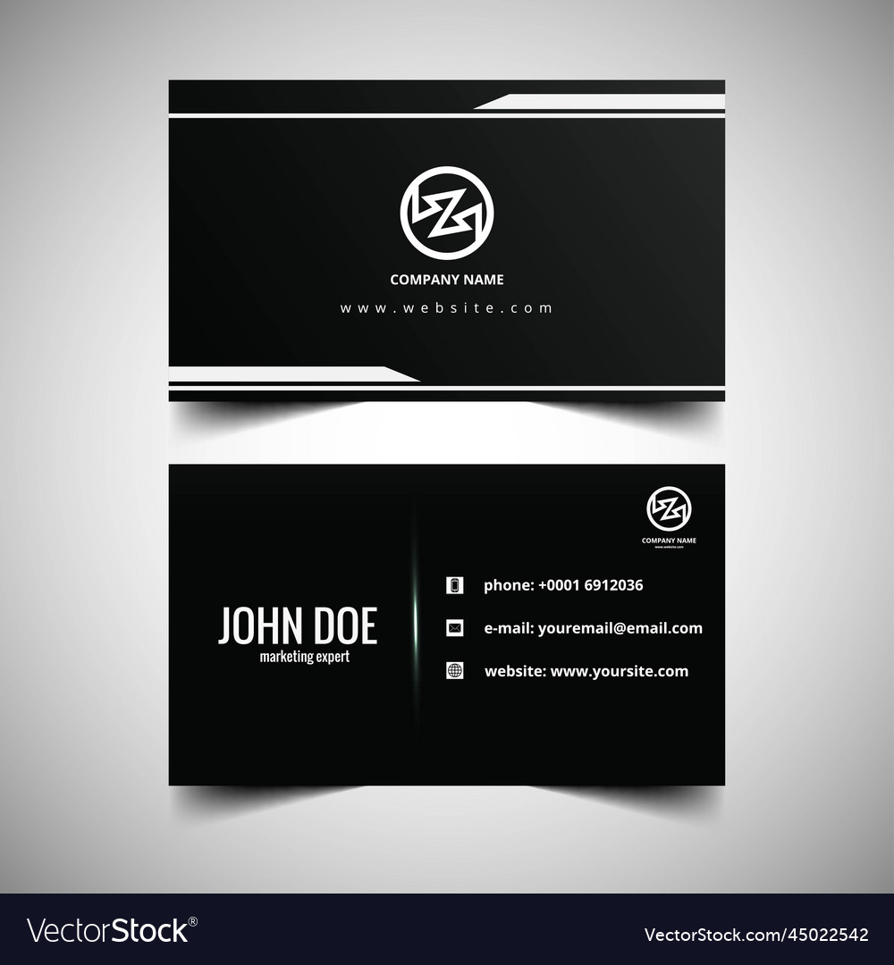 Abstract Modern Business Card Design Template Vector Image