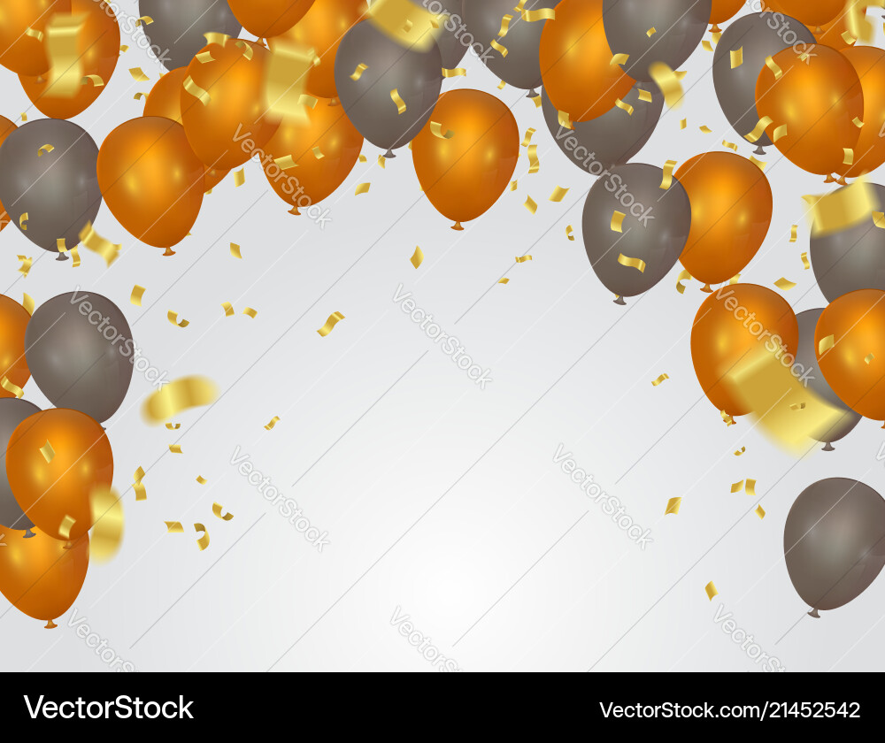 Balloons header background design element Vector Image