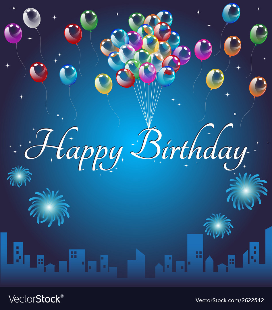 Happy Birthday Background Royalty Free Vector Image