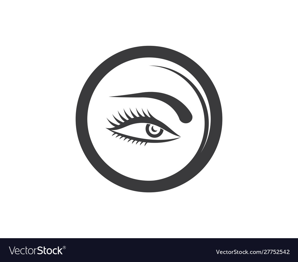Optical eye icon logo template Royalty Free Vector Image
