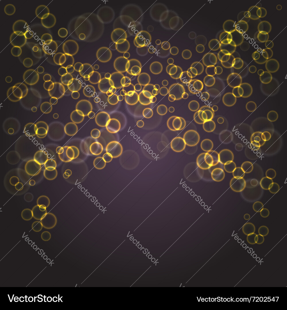 Background glowing bokeh effect Royalty Free Vector Image
