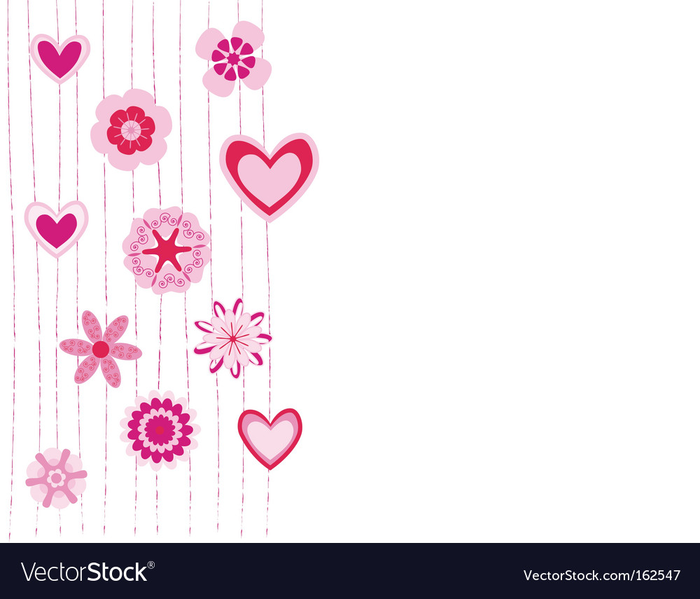 pictures of flowers and hearts