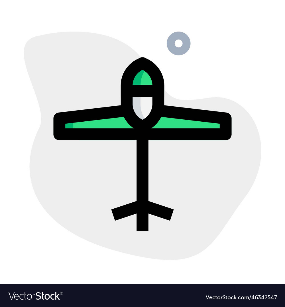 Glider or sailplane nonpowered aircraft Vector Image