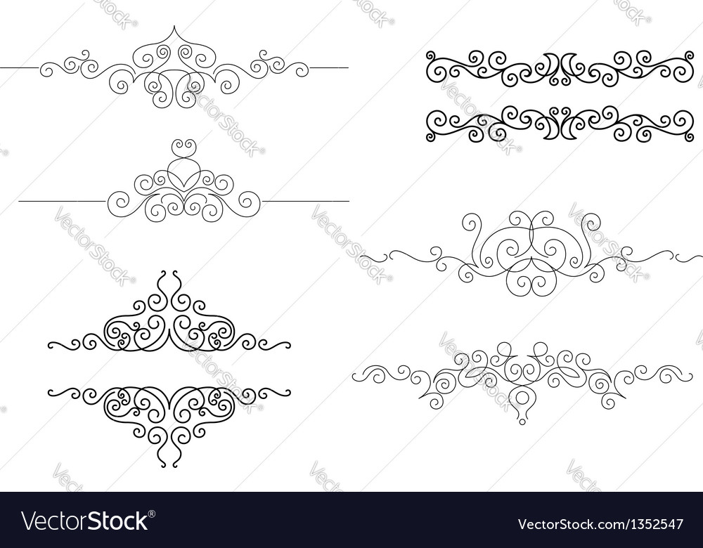 Monograms and frames in vignette style Royalty Free Vector