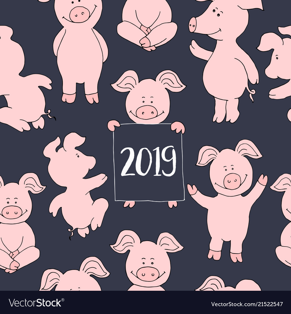 Для купюр, стильные открытки с новым годом 2019 свиньи