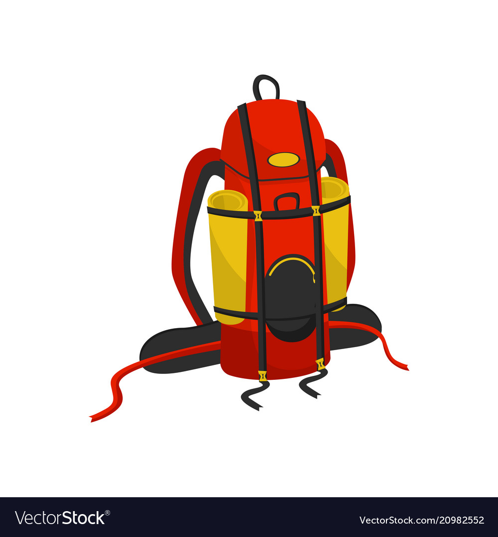 Bright red outlet backpack