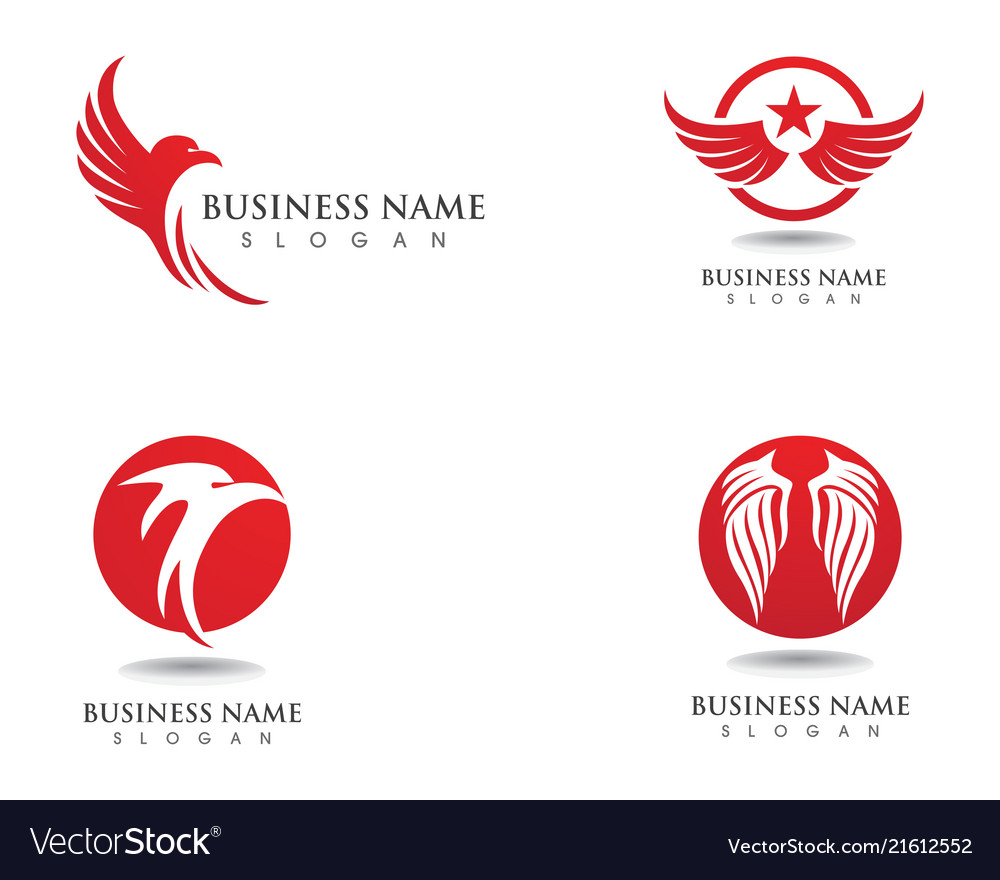 Eagle wing falcon logo and symbols template