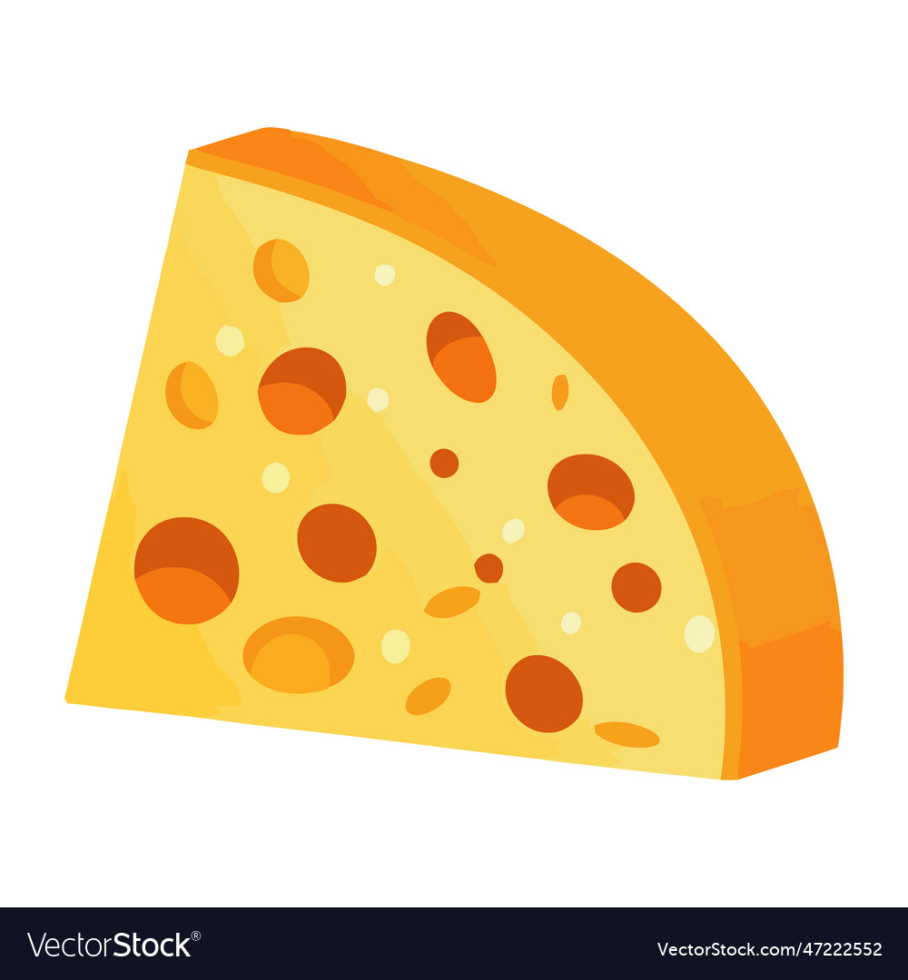 Freshly mozzarella slice healthy food Royalty Free Vector