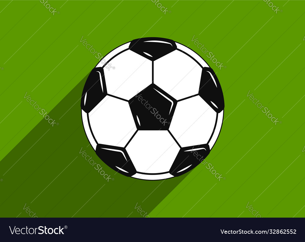 Soccer ball icon flat design