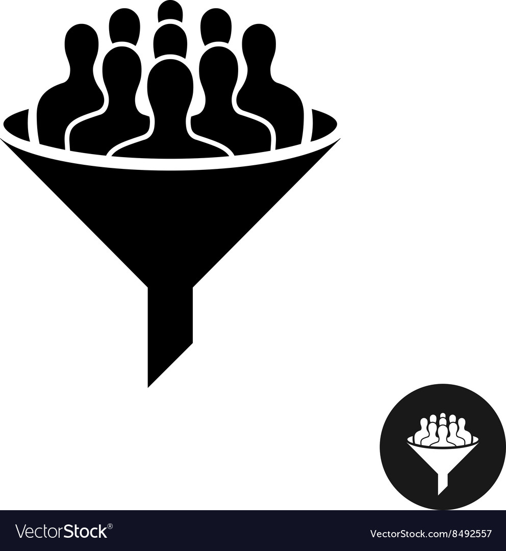 crowdfunding icon crowd of