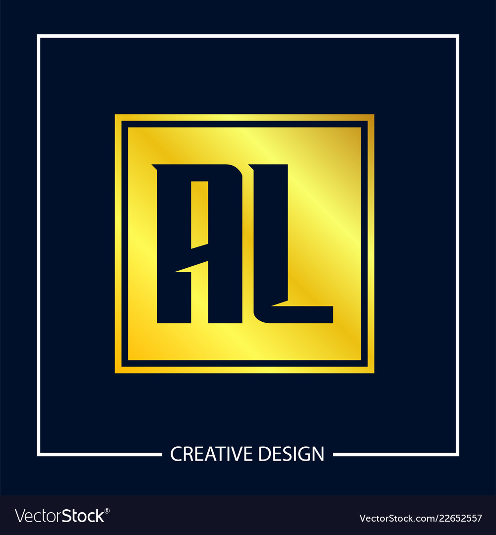 Initial Letter Al Logo Template Design Royalty Free Vector Initial Letter Al Logo Template Design Vector Image