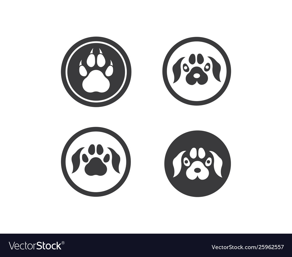 Paw logo icon pet