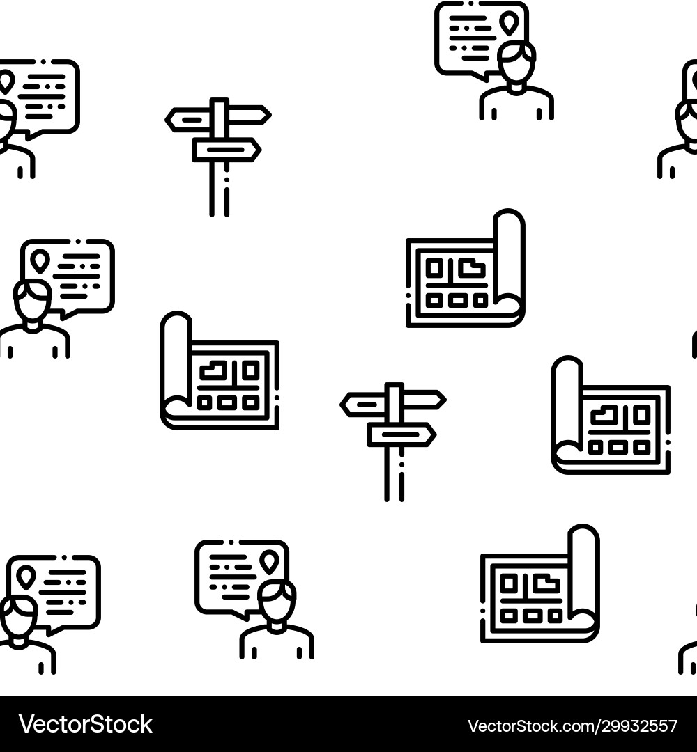 Topography research seamless pattern Royalty Free Vector