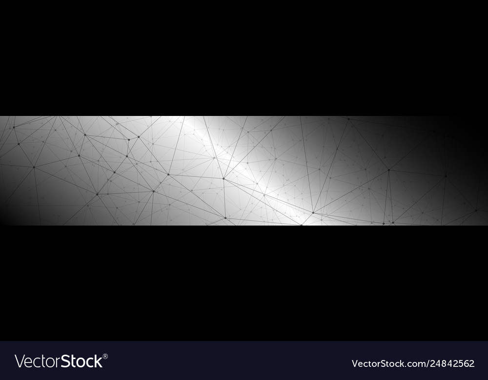 Cyberspace communication banner concept black Vector Image