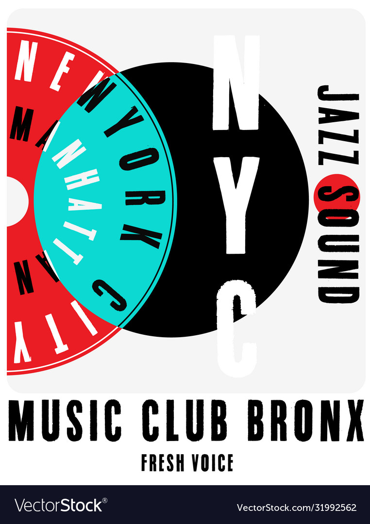 Nyc new york music poster stock t-shirt design