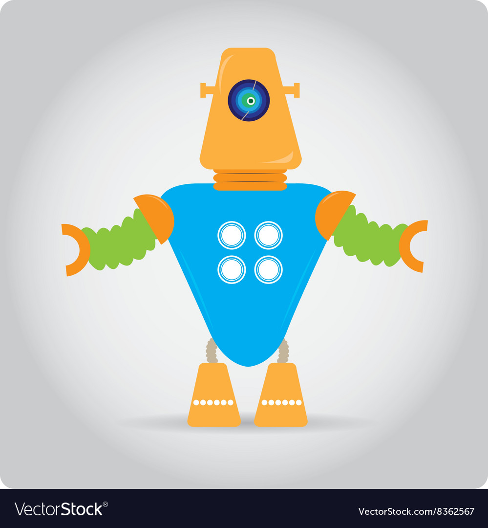 Robot toy Royalty Free Vector Image - VectorStock