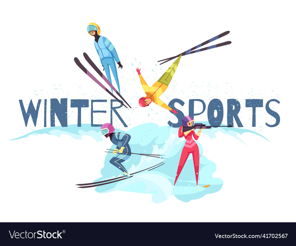 Winter sports concept Royalty Free Vector Image