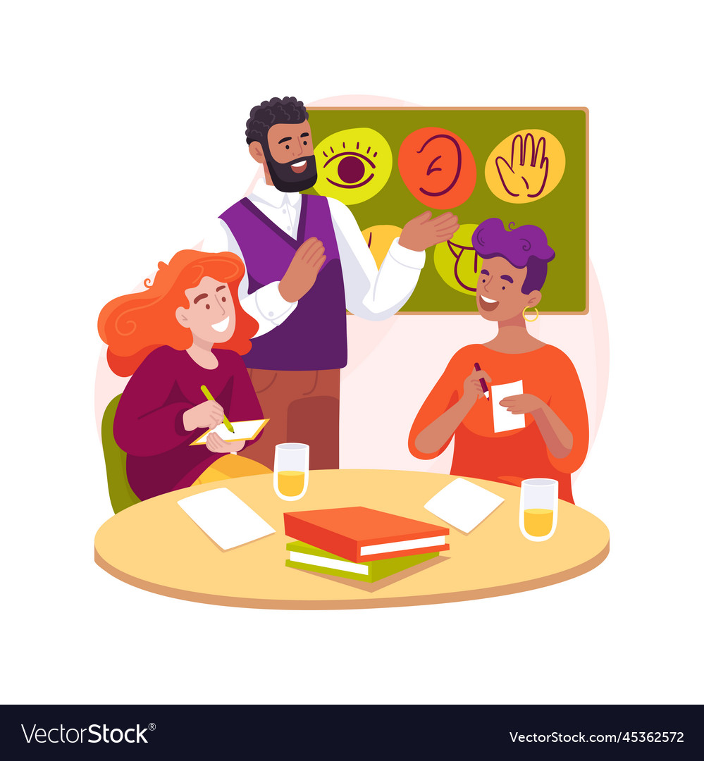 Educational specialist service isolated cartoon Vector Image Educational specialist service isolated cartoon Vector Image