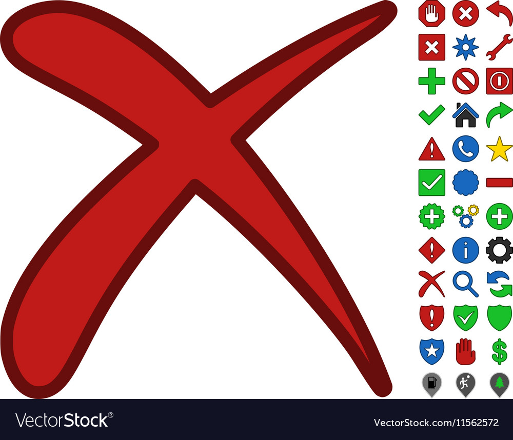 Erase symbol with toolbar icon set Royalty Free Vector Image