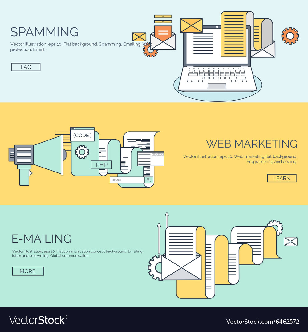 Flat background coding Royalty Free Vector Image