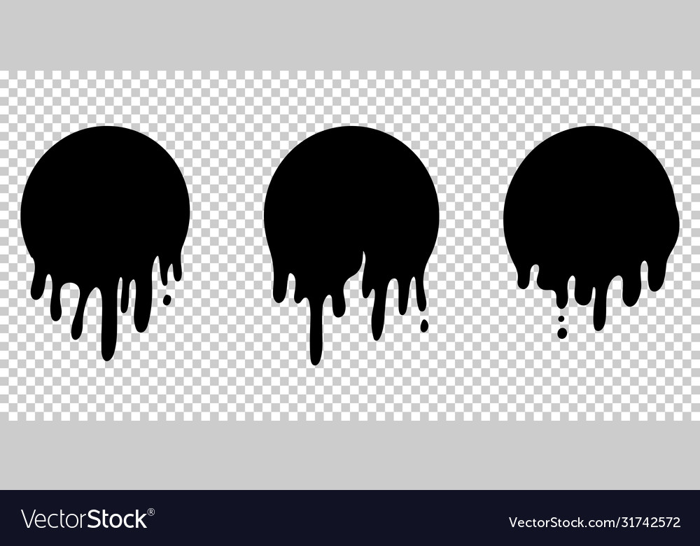 Paint dripping current stains current Royalty Free Vector