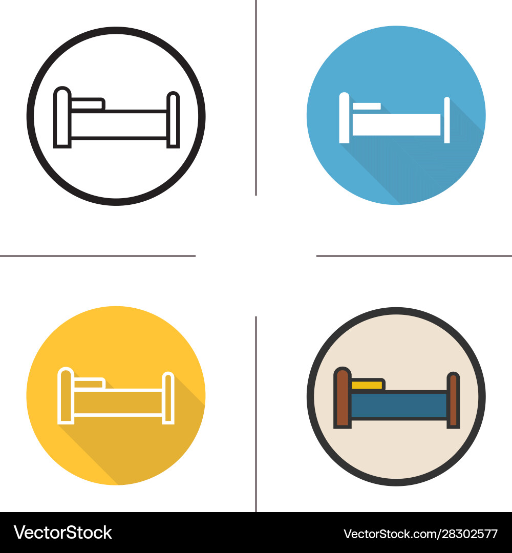 Bed icon Royalty Free Vector Image - VectorStock