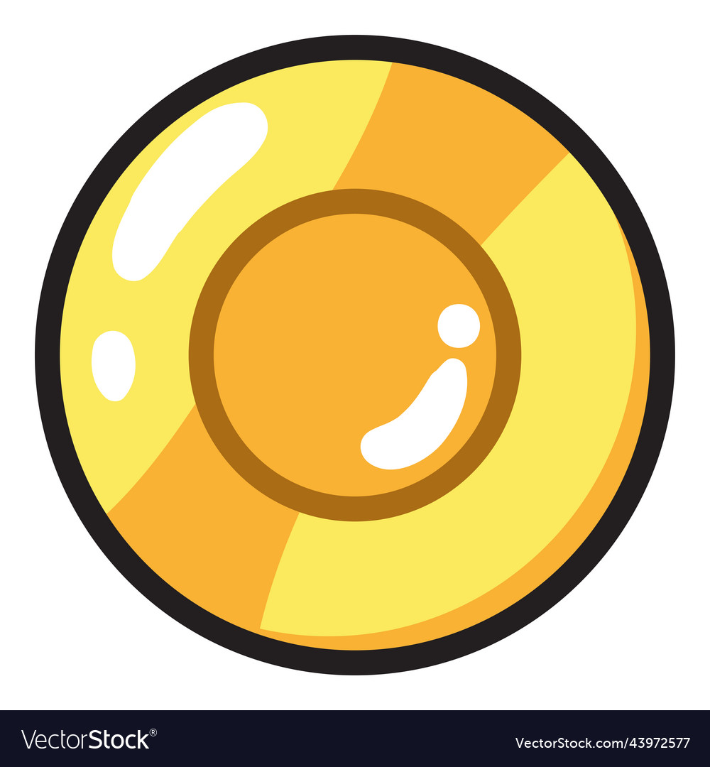 Coin cartoon icon Royalty Free Vector Image - VectorStock