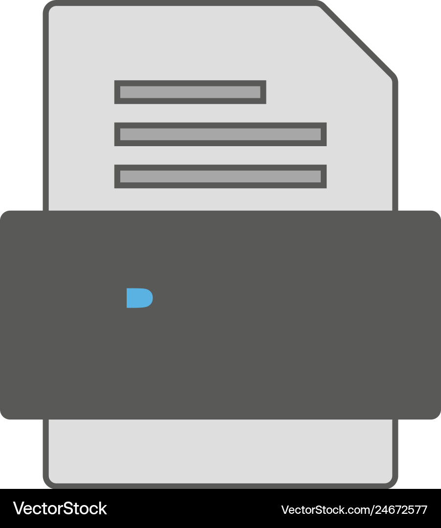 Pef file document icon Royalty Free Vector Image