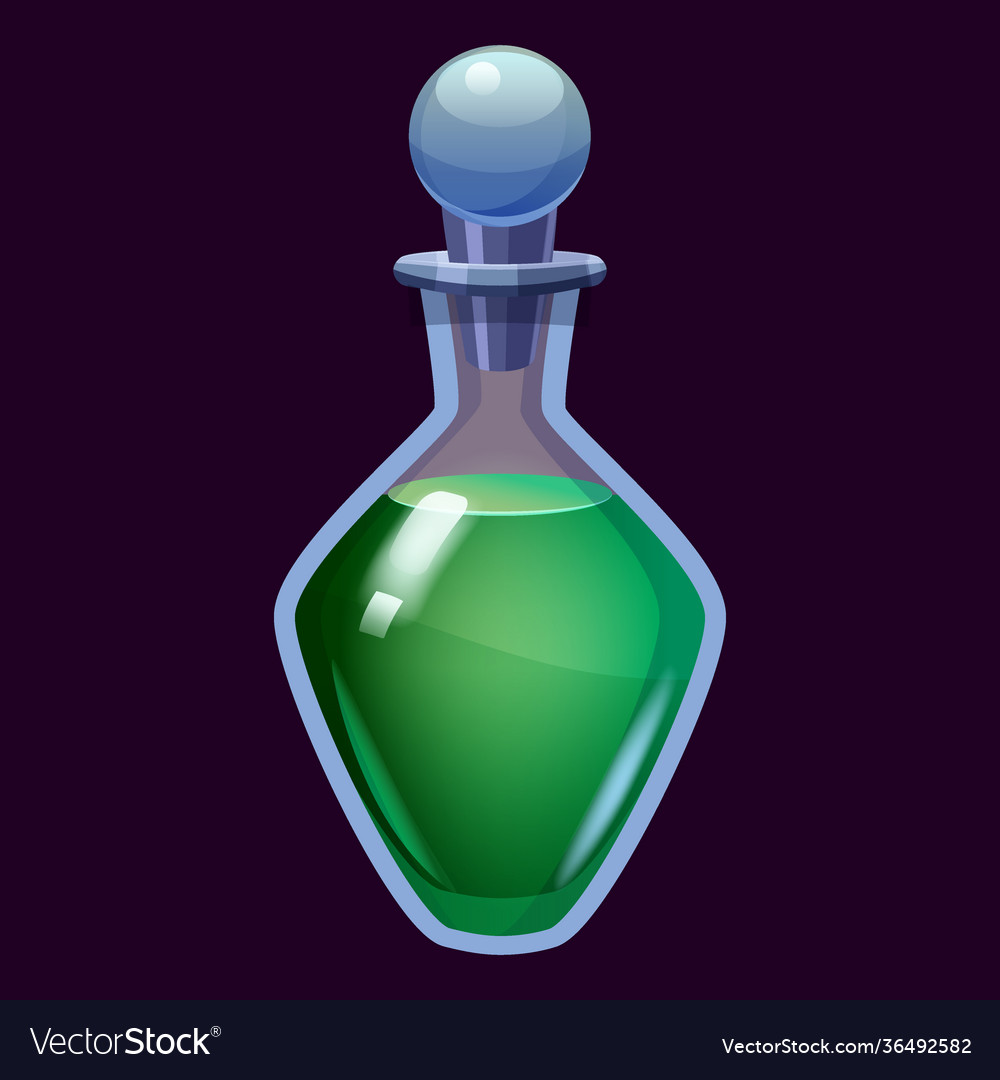 Bottle liquid potion magic elixir colorful game