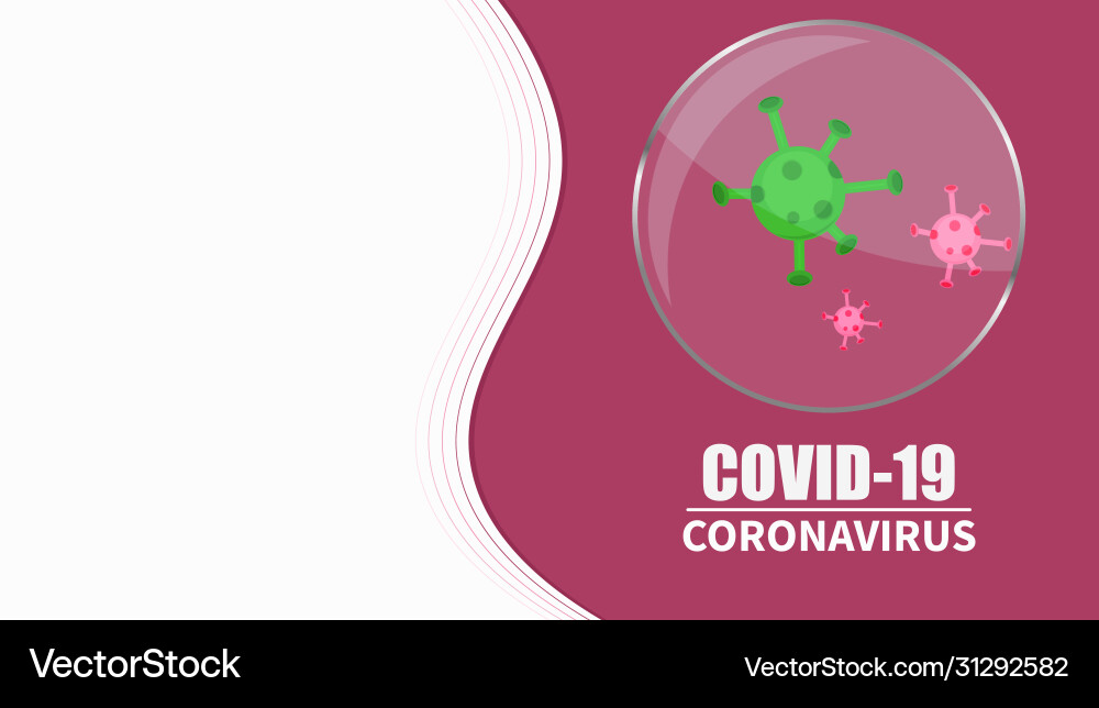Coronavirus background Royalty Free Vector Image