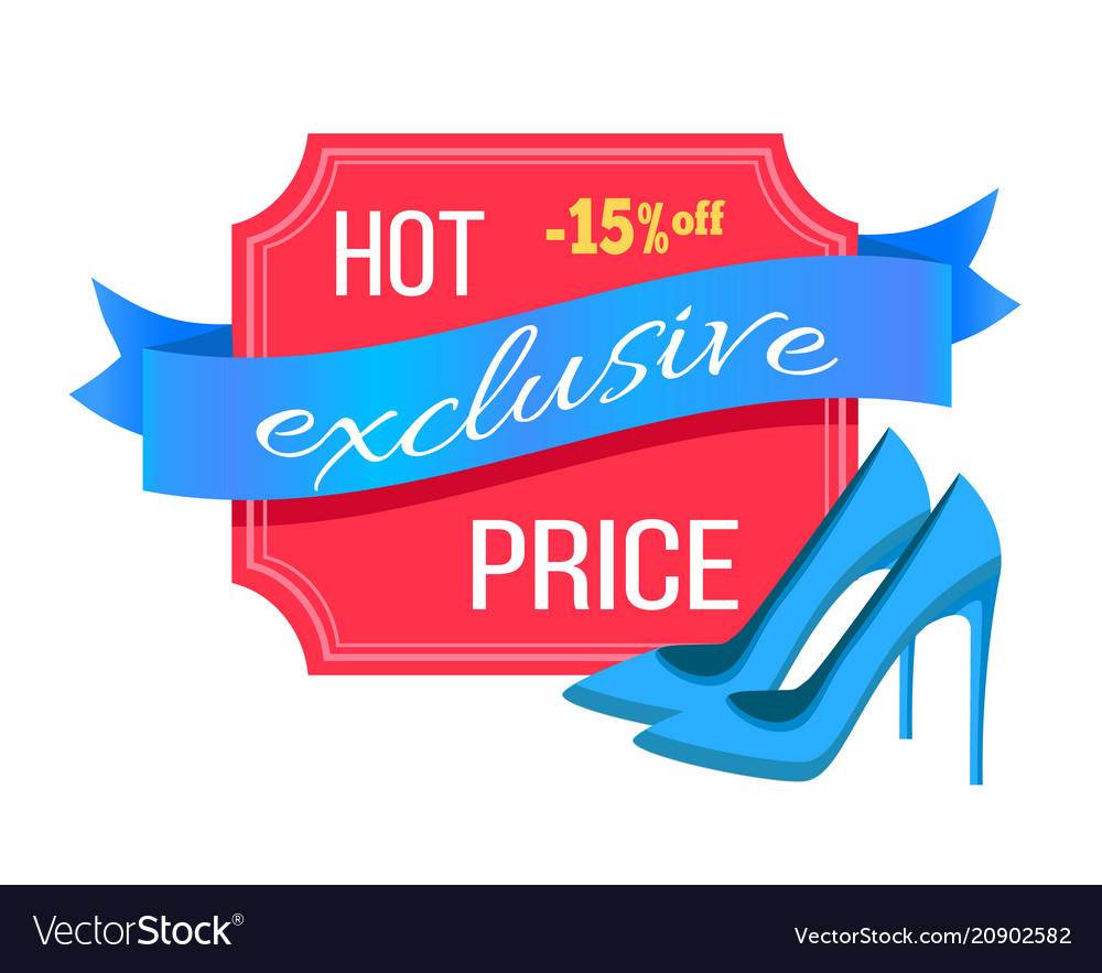 logo price shoes vector