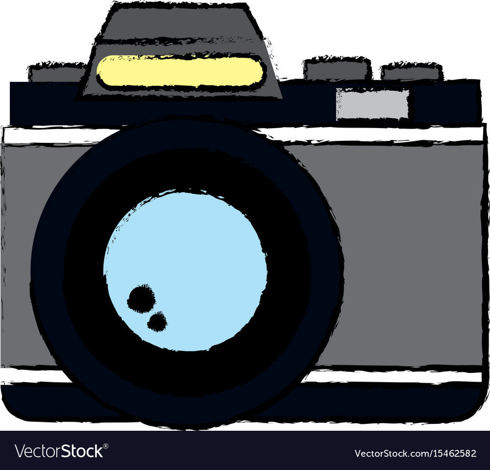 Retro photo camera lens equipment photography icon