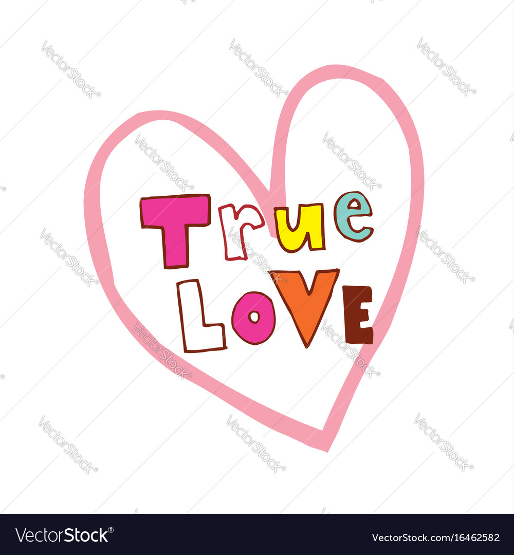 True love Royalty Free Vector Image - VectorStock