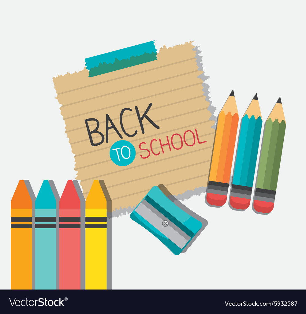 Back to school season Royalty Free Vector Image