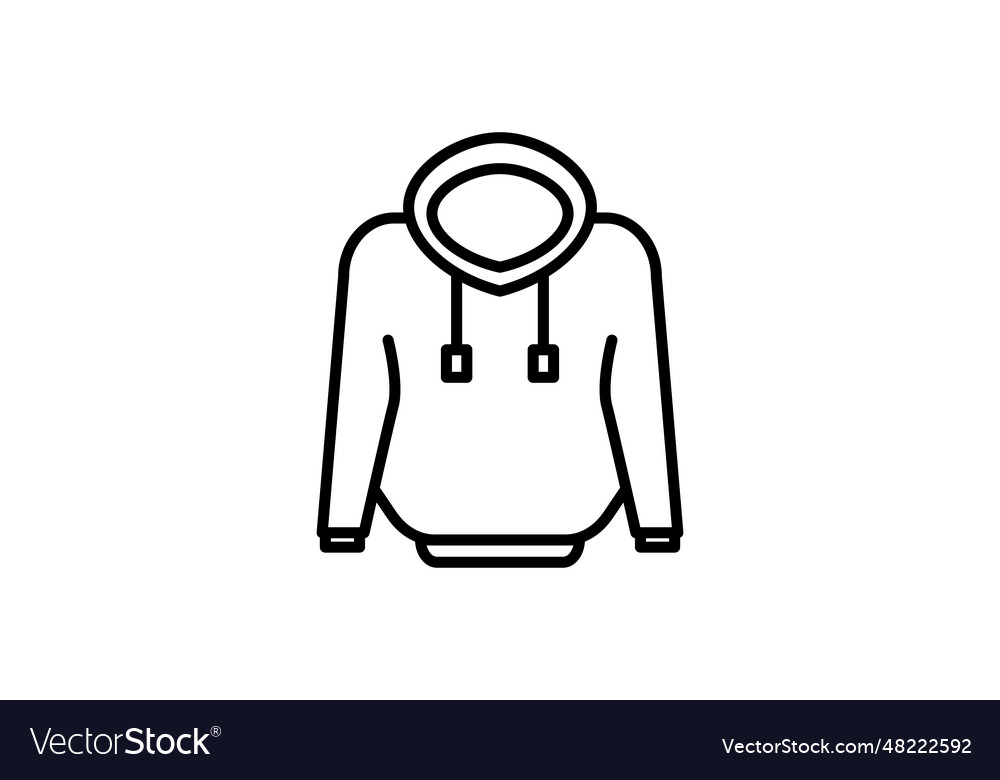 Sweatshirt icon related to clothes set Royalty Free Vector