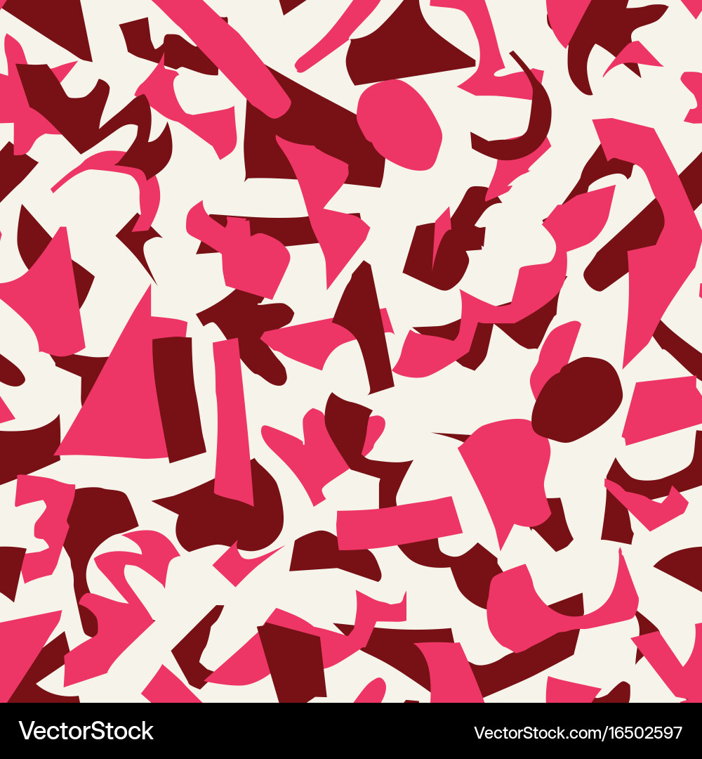 Abstract paper cut shapes seamless pattern Vector Image