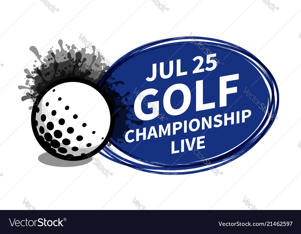 Golf sport scoreboard spotlight background place vector image Golf sport scoreboard spotlight background place