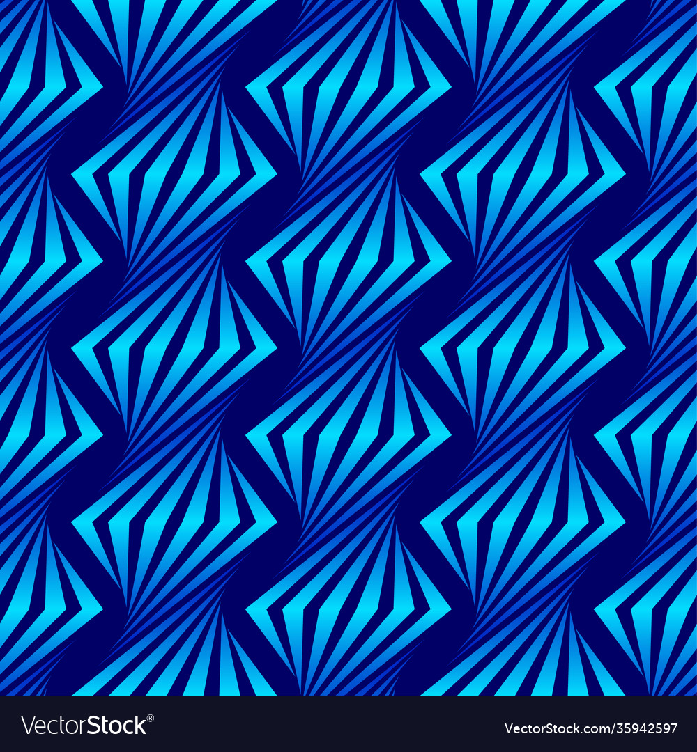 Seamless pattern twisted forms geometric Vector Image