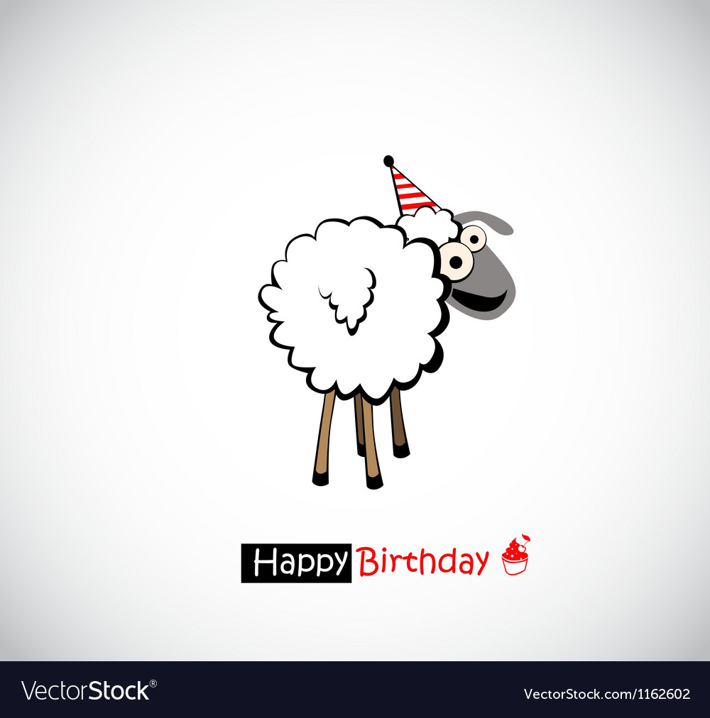 Happy Birthday Funny Royalty Free Vector Image