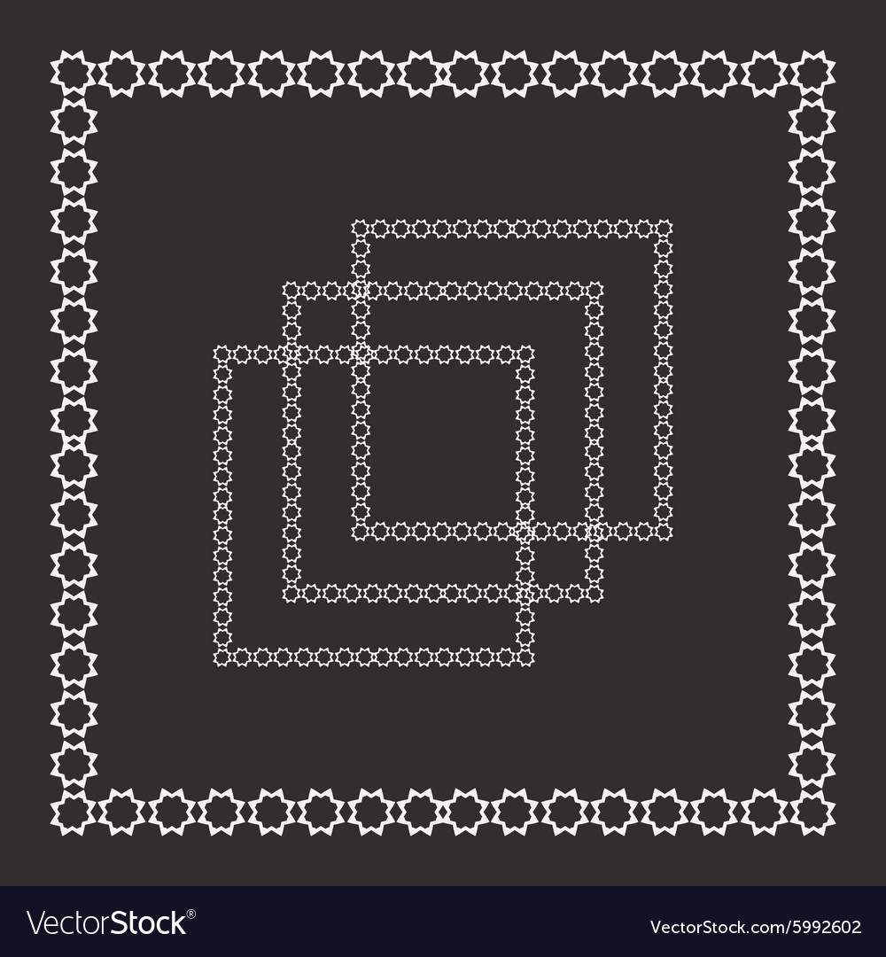 Set of intricate frames Royalty Free Vector Image