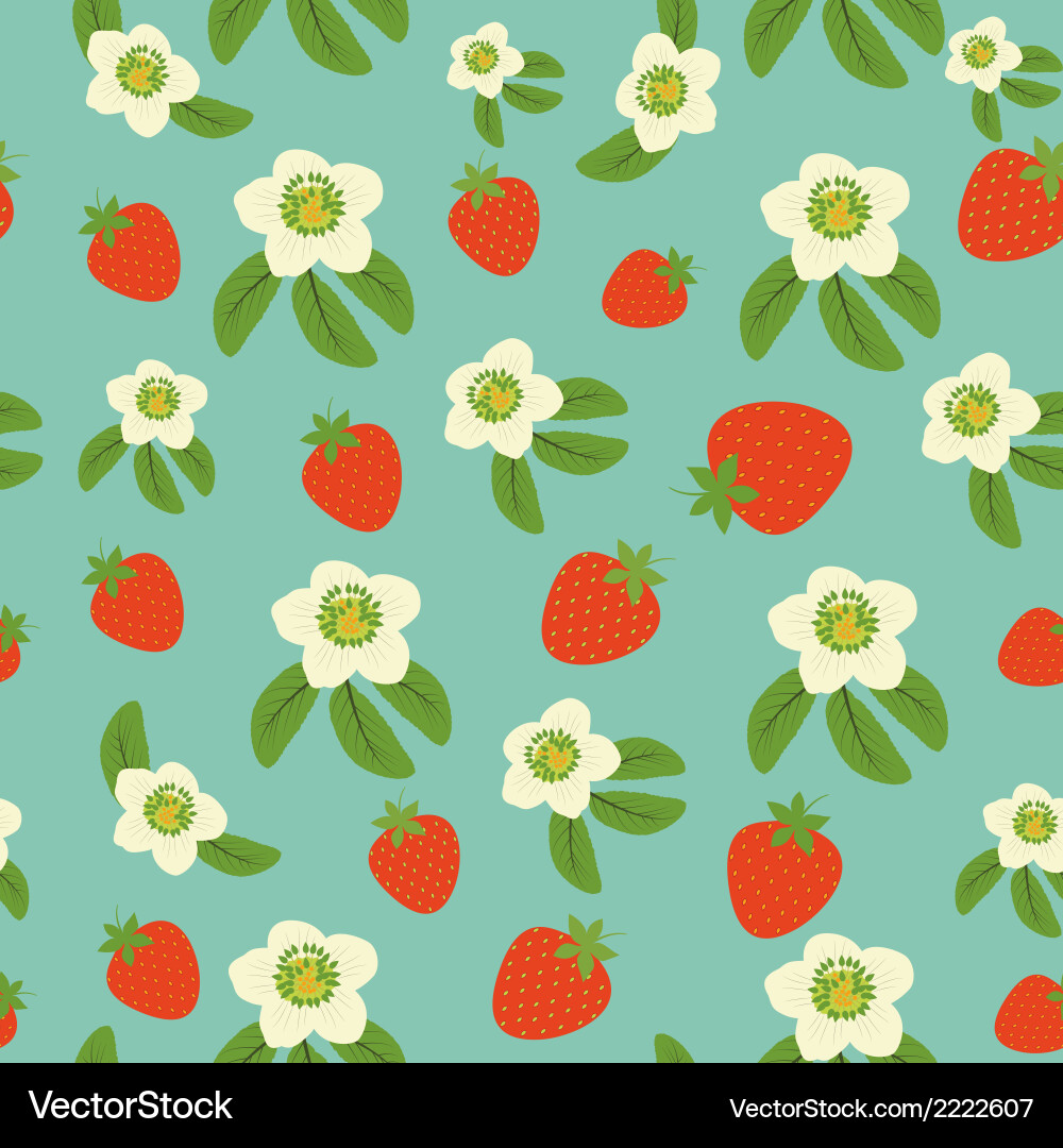 Background from strawberry Royalty Free Vector Image