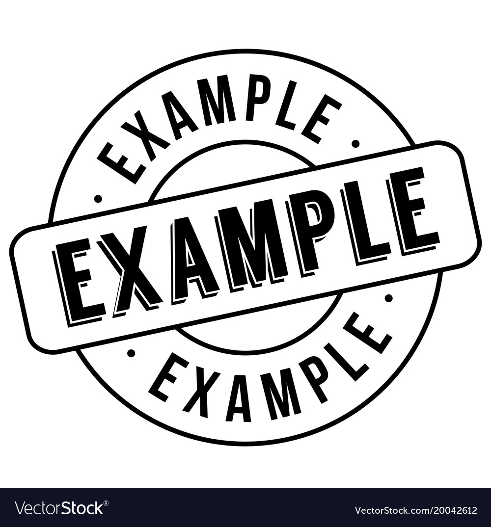 Example stamp typ Royalty Free Vector Image - VectorStock