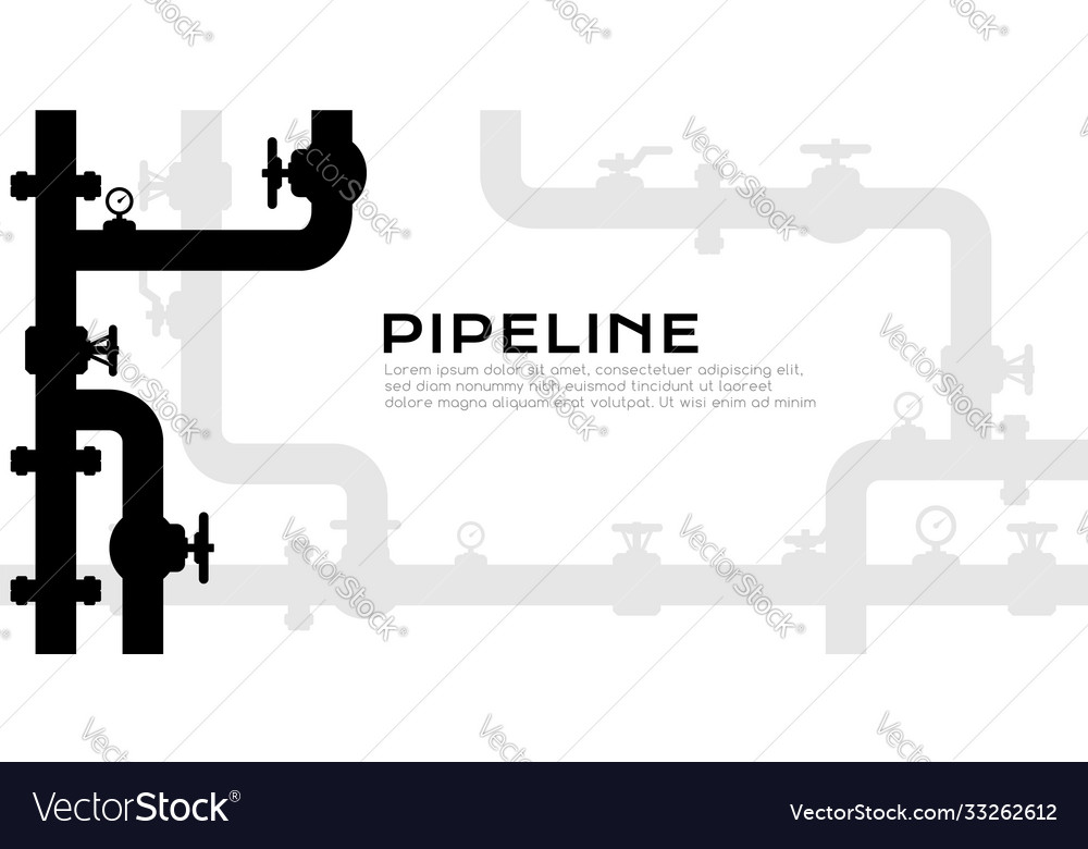 Pipelines textured background with copy space Vector Image