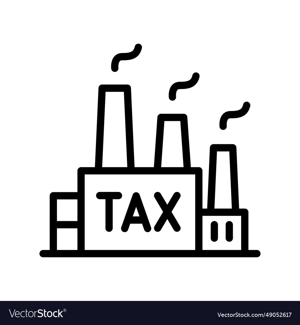 Business tax icon Royalty Free Vector Image - VectorStock