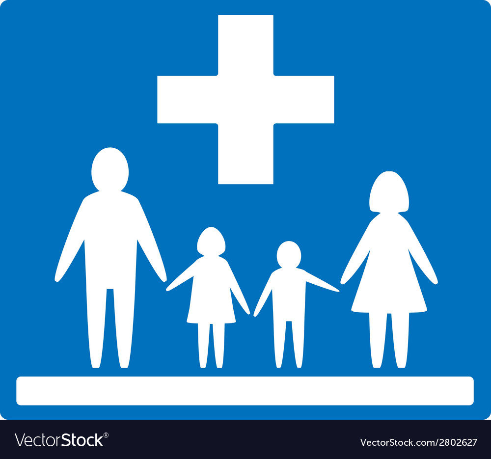 Family medicine icon Royalty Free Vector Image