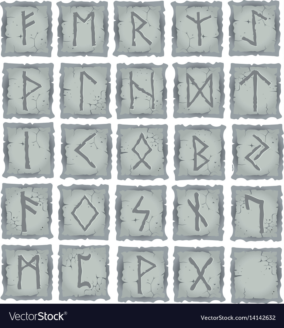 Runes Royalty Free Vector Image - Vectorstock