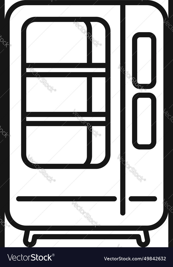 Workplace vending machine icon outline Royalty Free Vector